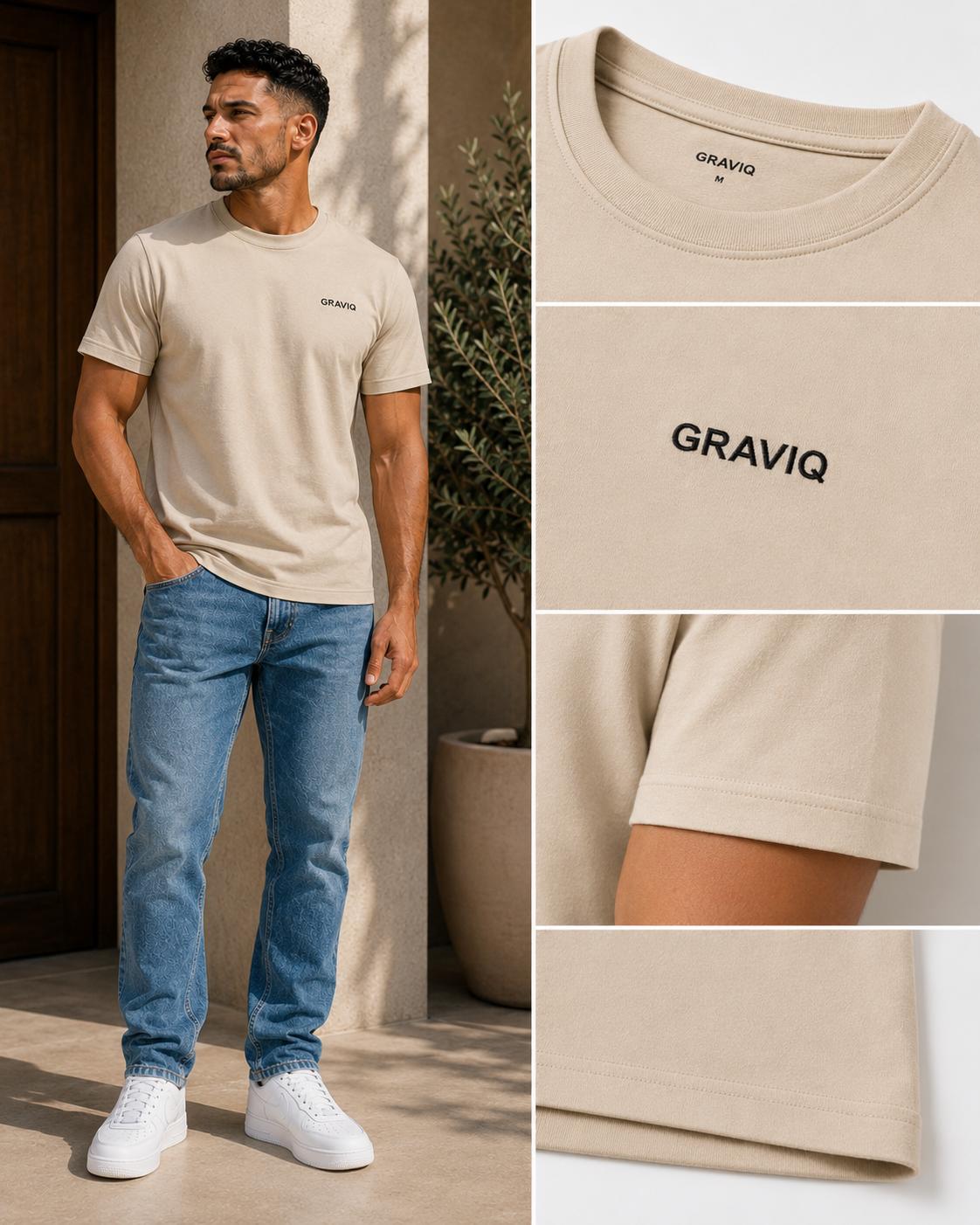 T-shirt GRAVIQ – beige, photo 5