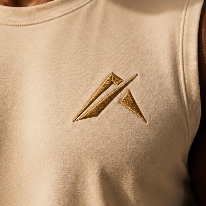 Logo poitrine · sable